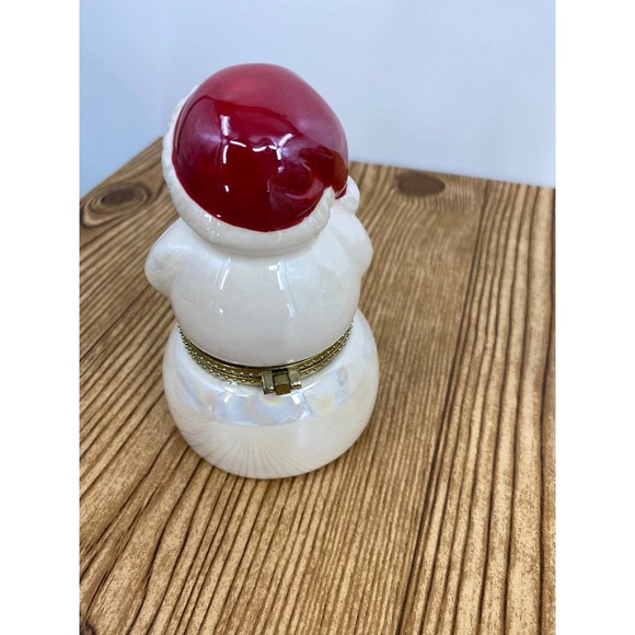 Mr. Christmas Ceramic Snowman Animated Skating Rink Music Box Deck The Halls - Picture 6 of 8